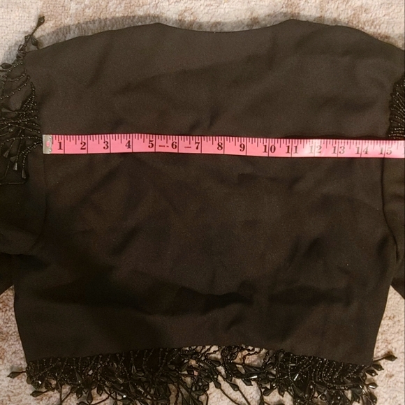 🔥Vintage Beaded Fringe Cropped Jacket - Picture 4 of 13